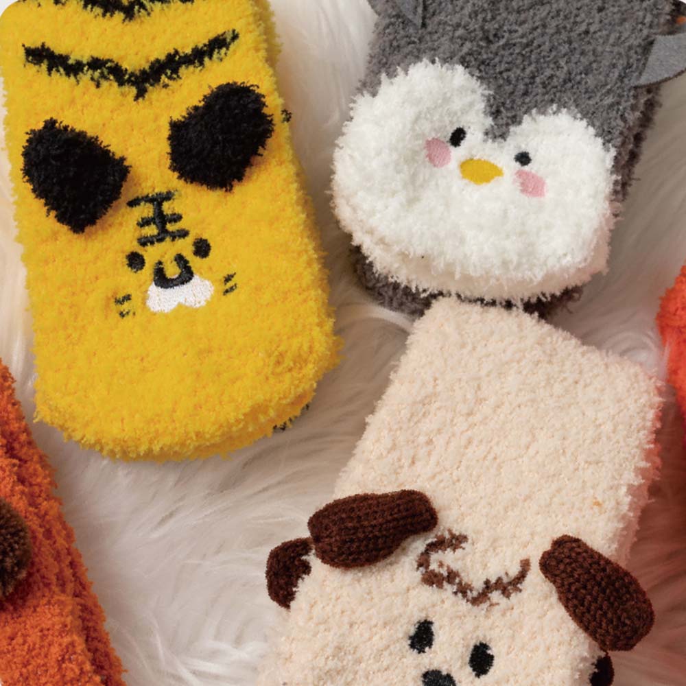 Furry Indoor Socks 3-Pack