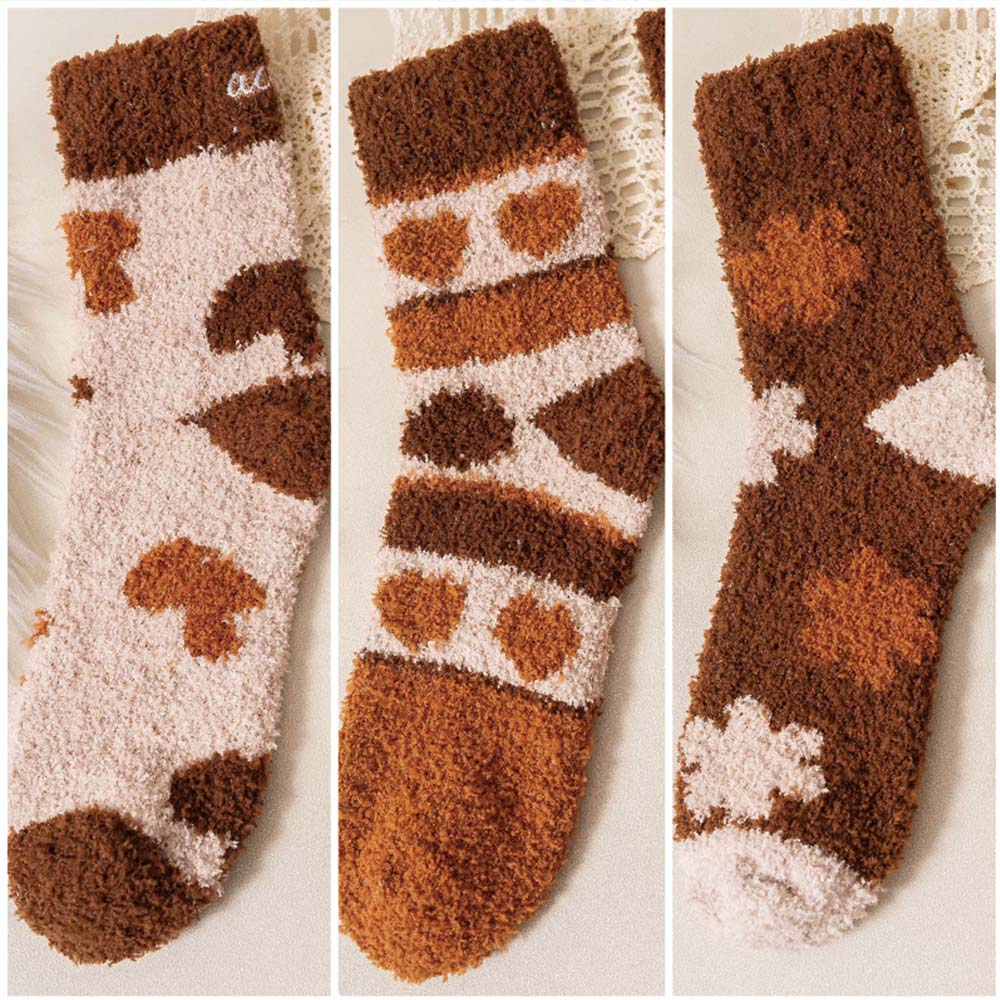 Furry Indoor Socks 3-Pack