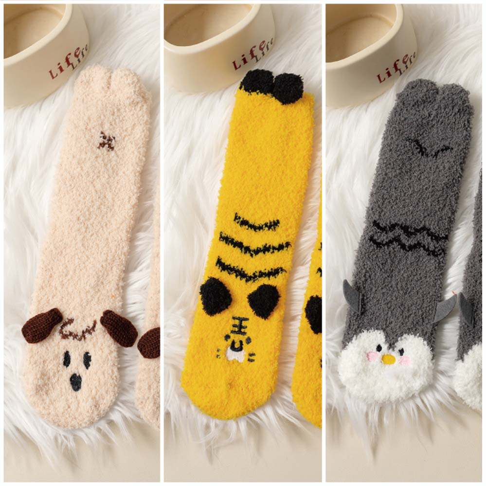 Furry Indoor Socks 3-Pack